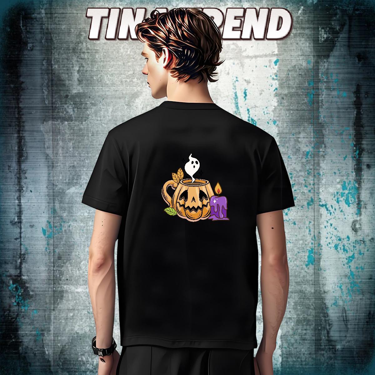 Fashion Designer T-Shirts 100% Cotton 230g pumpkin Beach Clothings Breathable Short Sleeve Soft Men Clothes T-Shirt Custom Print Oversized