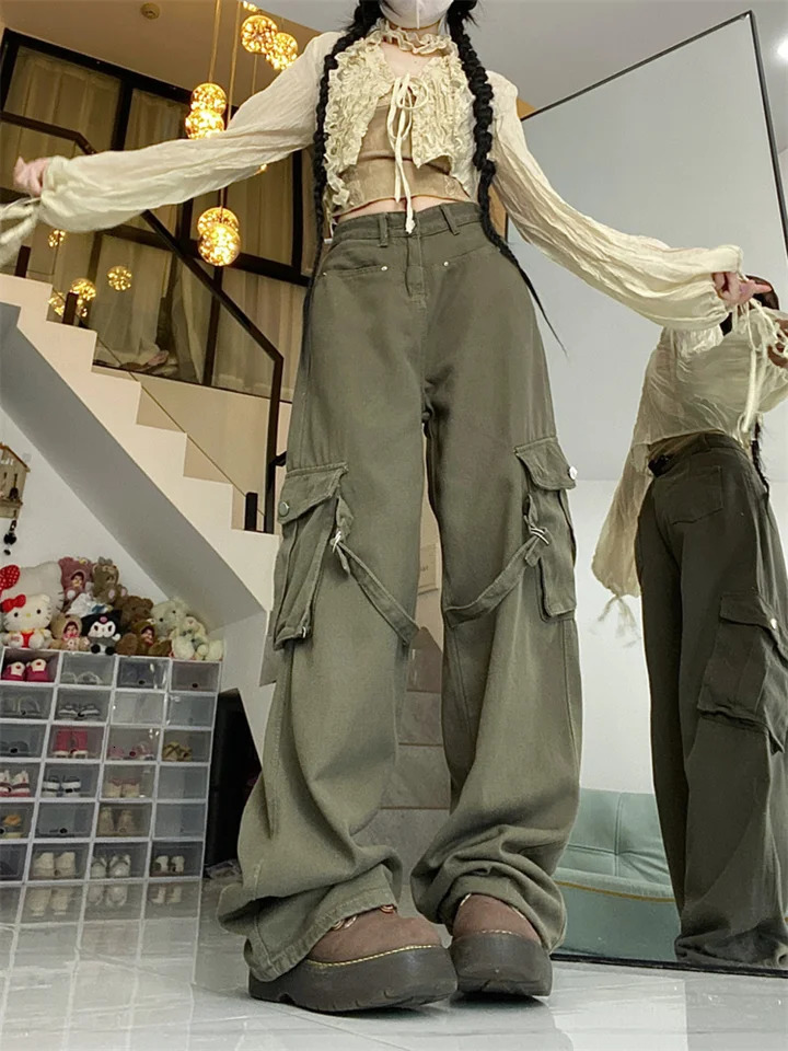 American Vintage Jeans Pants for Women Casual All-match Pant Jeans Women Spring Summer Fashion Trousers 240806