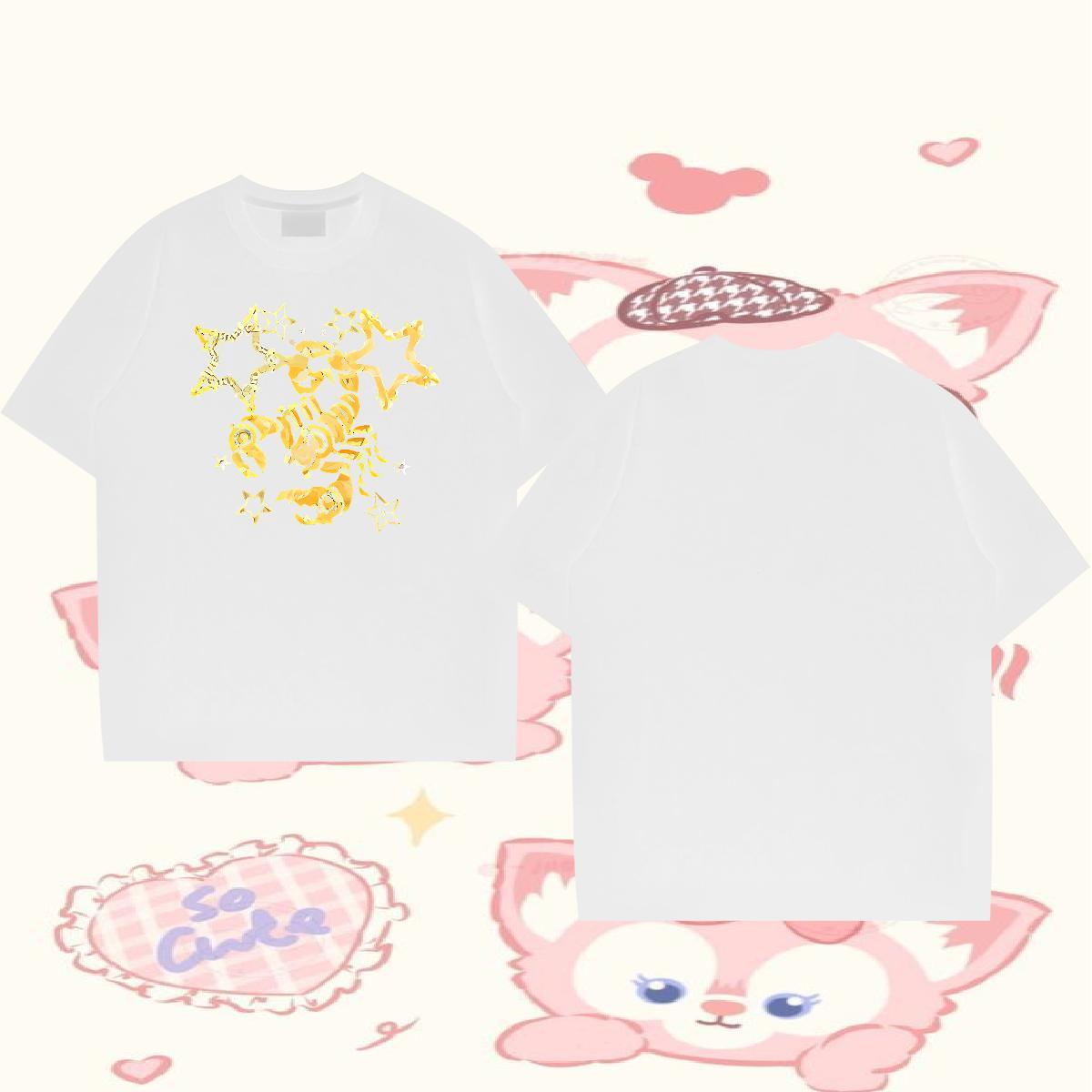 Brand T Shirt For Man 230g Pure Cotton scorpion Hip Hop Street Tee Shirt Crew Neck Breathable Comfortable Men Tees Custom Printing