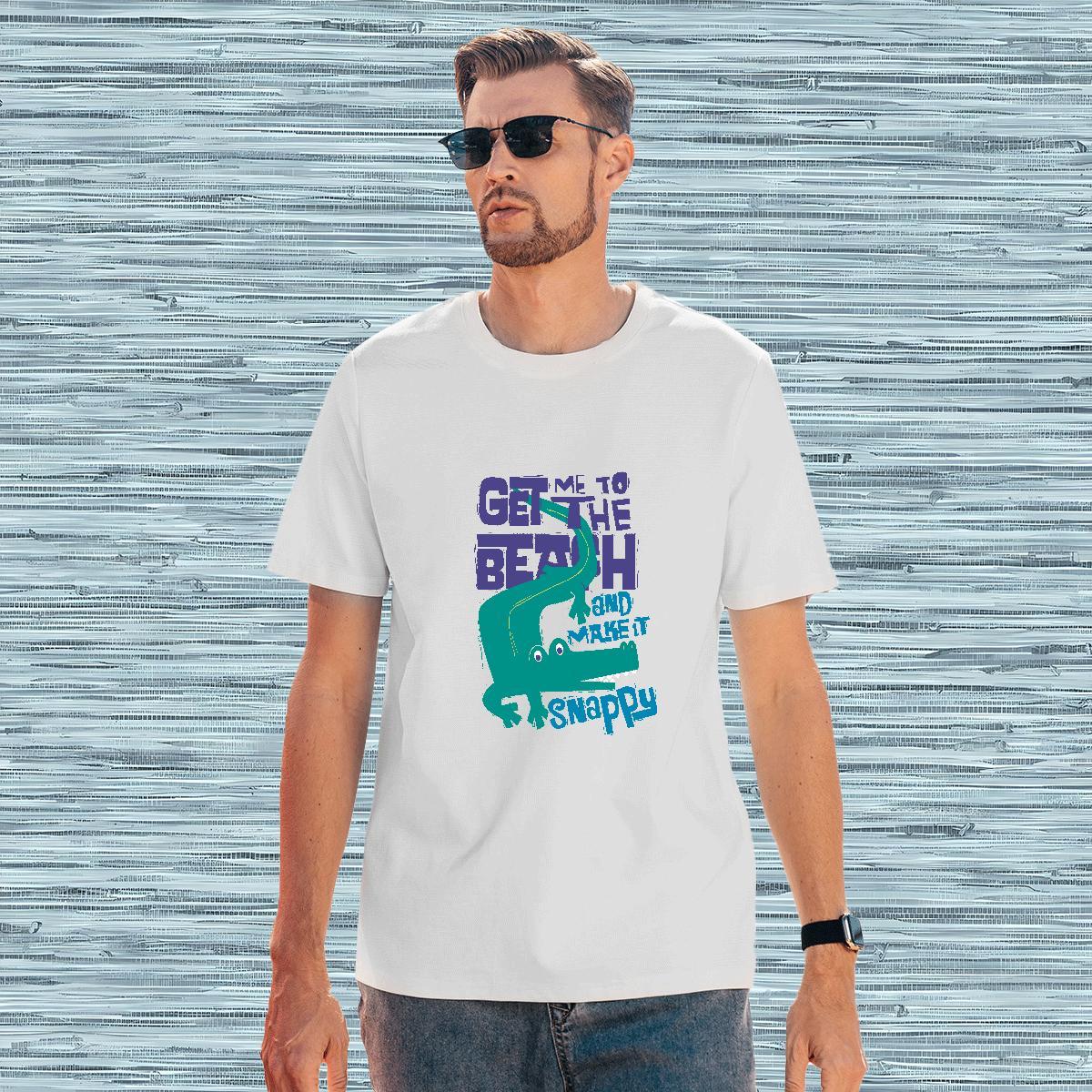 Designer Tshirts 230g Cotton crocodile T shirt High Street Hip Hop O-Neck Short Sleeve Oversized 4XL 2024 DIY Clothings