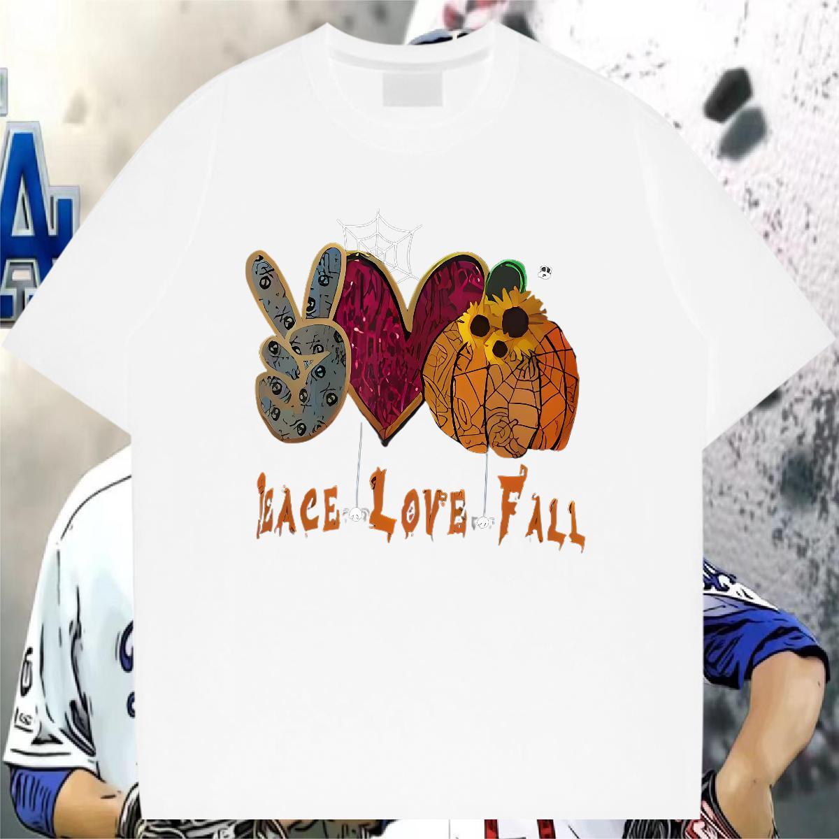 Classic Casual T-Shirts 230g Cotton halloween Sports Casual Tops Tees Breathable Short Sleeve Wholesale Men Tops Tees Custom Big Size