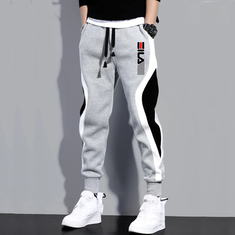 Autumn Mens Pants Loose Jogger Pocket Casual Sports Fashion Male Trousers Streetwear Clothes 240806