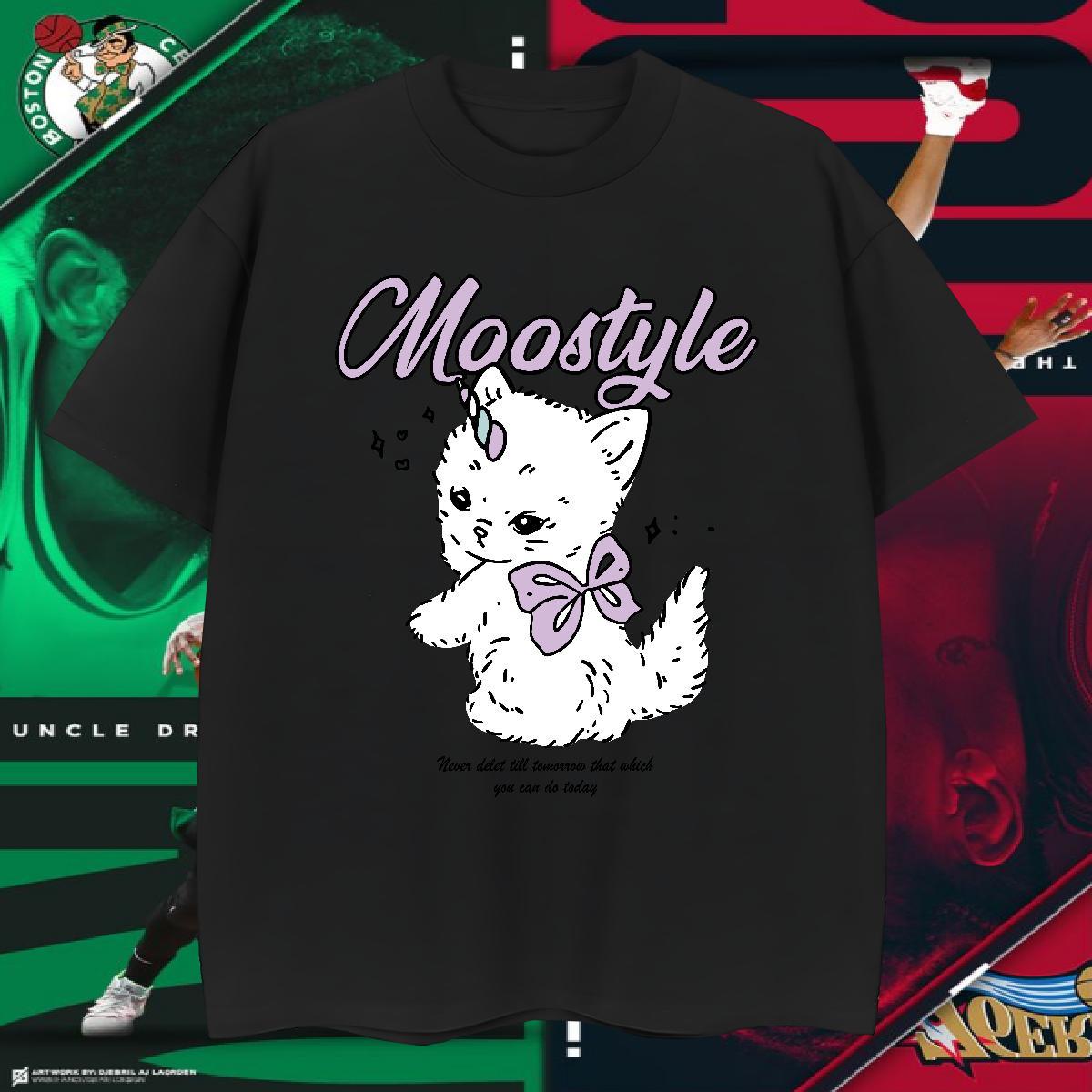 Cool Men Tshirts 230g Pure Cotton cat Man T Shirts High Street Hip Hop Breathable Soft Custom Print Plus Size Fashion Tops Tees