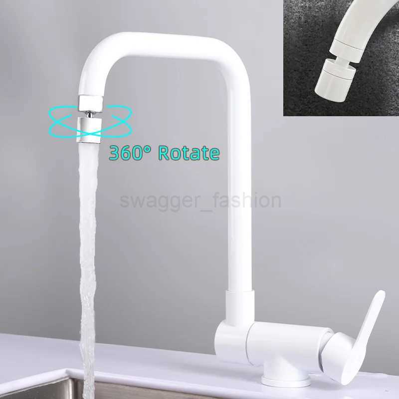 Brushed Gold Inner Window Free Folding Kitchen Faucet 360 Degree Rotate Foldable TapXJ240806
