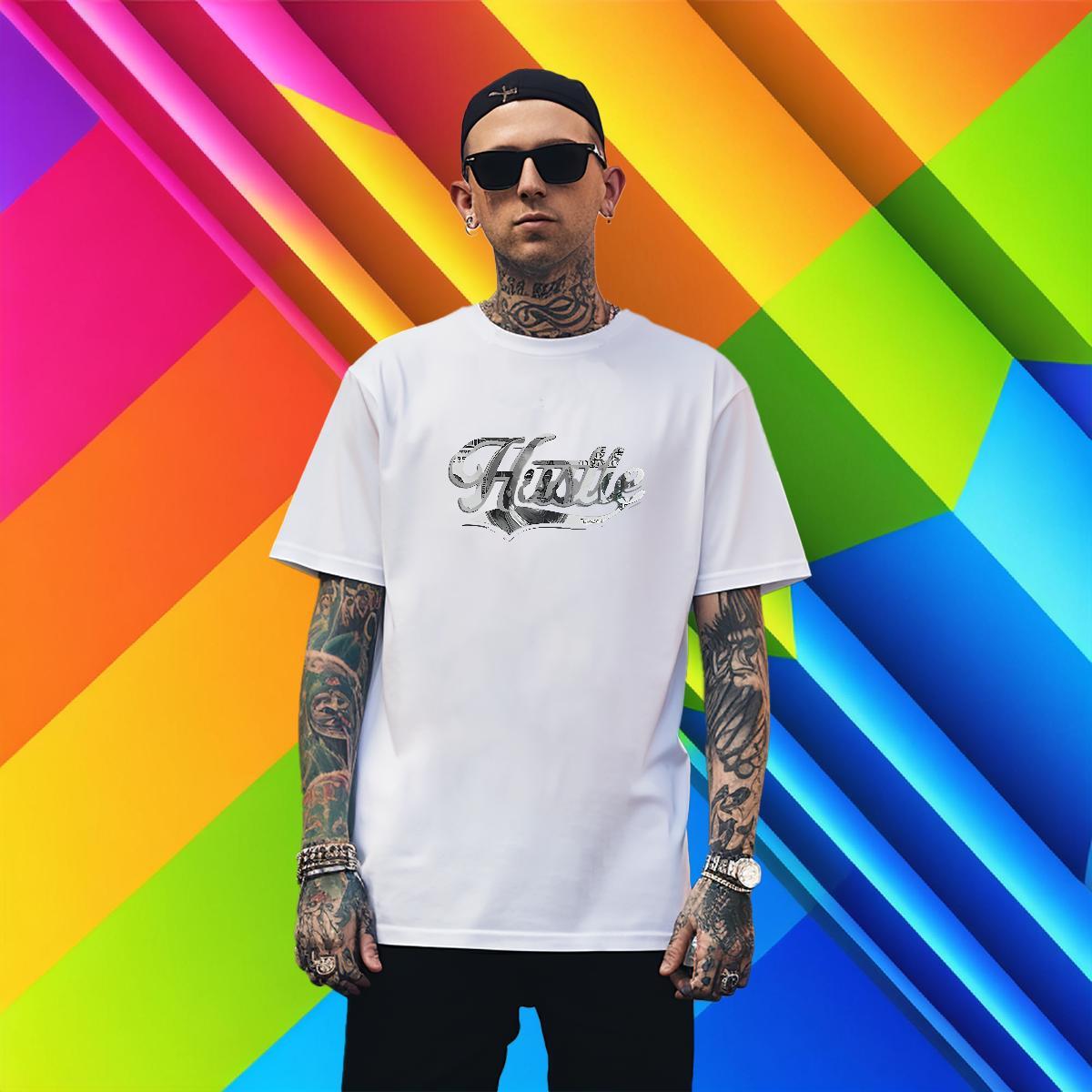 Comfortable Men Clothes T-Shirt 230g Cotton Daily Outfit letter DIY Printed Breathable Crew Neck 2024 Summer Men T Shirts Top Tees