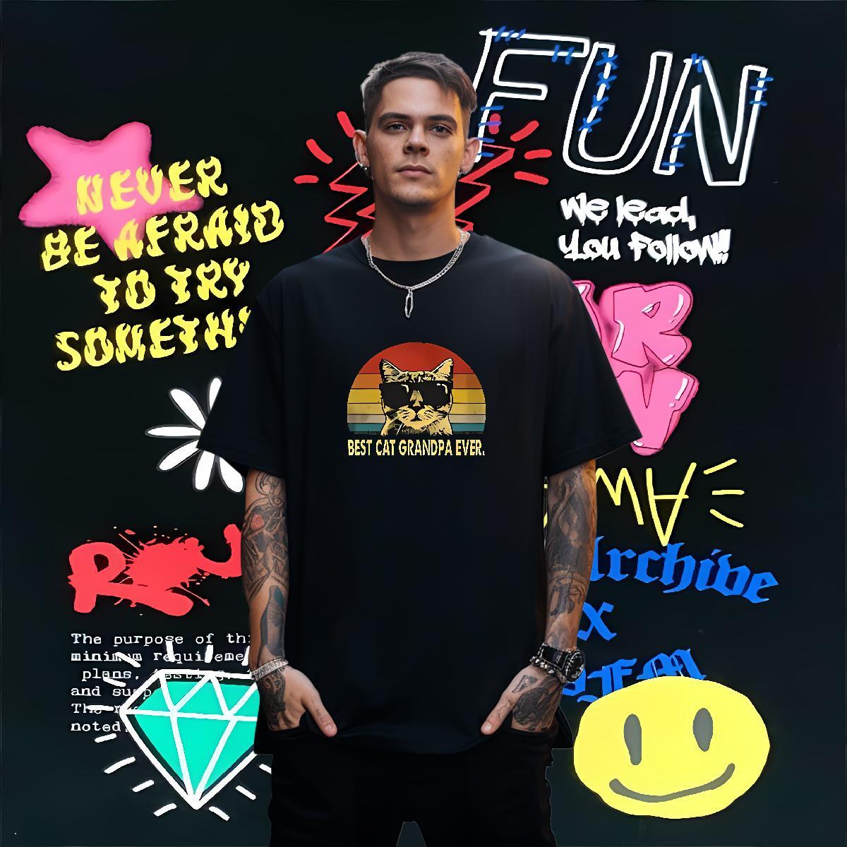 2024 T Shirts Men 230g Pure Cotton cool Spring Summer Wear Breathable Short Sleeve Cool Men Tees DIY