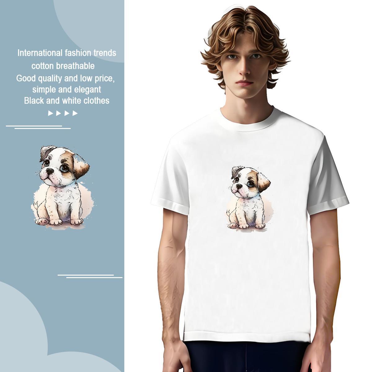 Wholesale Tshirt for Man Woman 230g 100% Cotton T Shirt For Man Casual Breathable Short Sleeve Floral Print New Designer Tops Tees