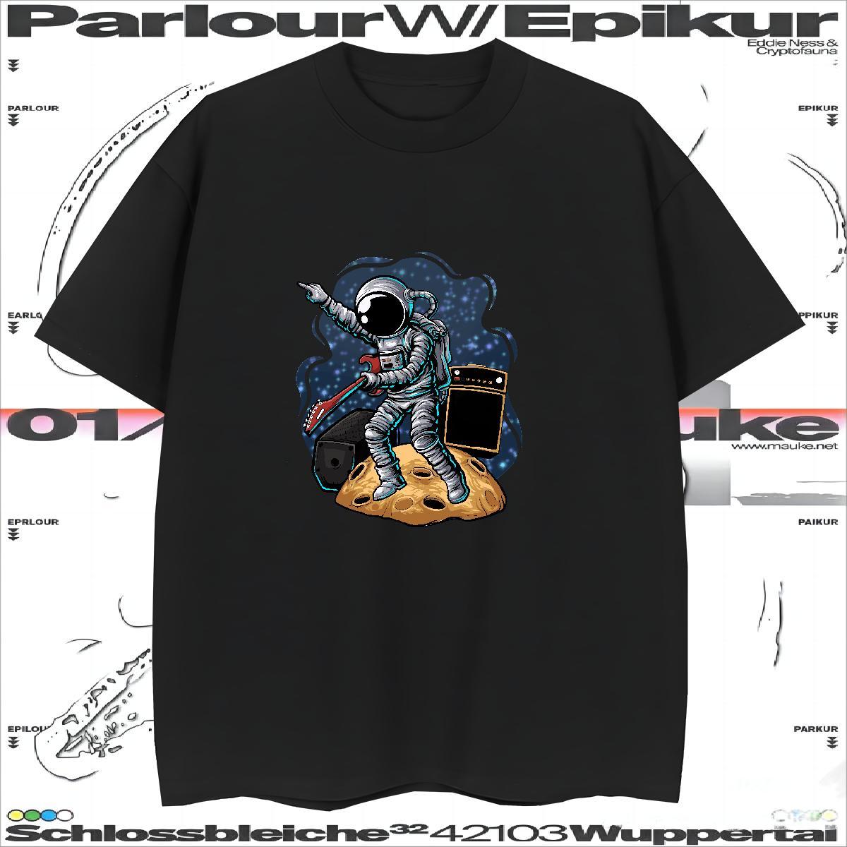 Mens T Shirts 230g 100% Cotton cosmonaut Daily Wear Pure Cotton Custom Big Size Men Tshirts 2024 Free Shipping Tee Shirt