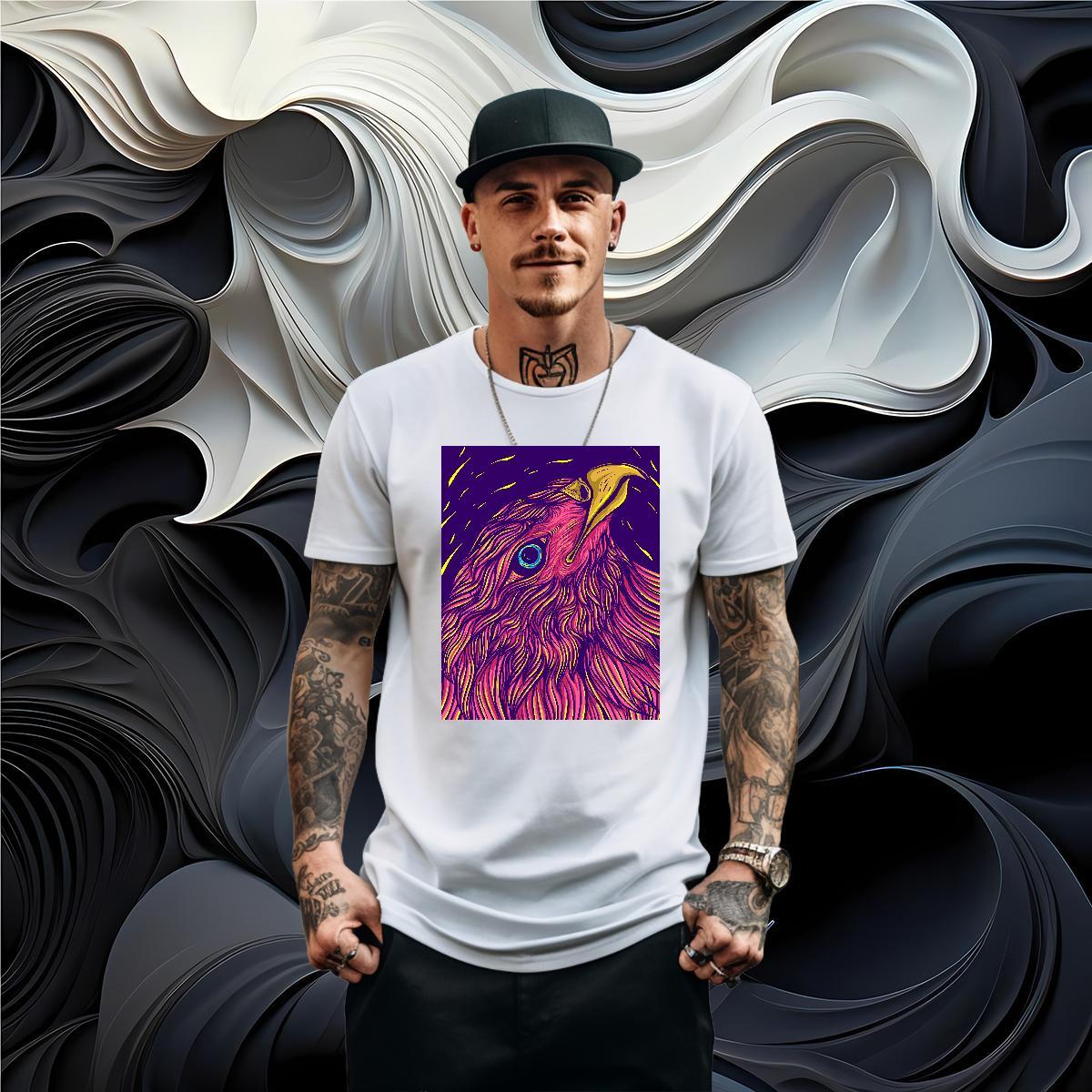 Brand T shirt 230g 100% Cotton eagle Beach Polos O-Neck Short Sleeve Unisex Men Tops Tees Oversized 4XL