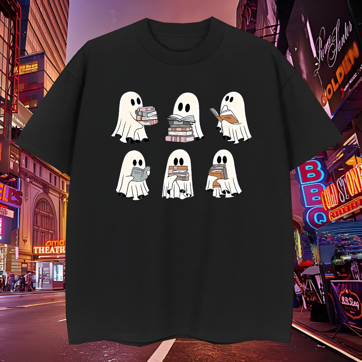 Popular Couples T Shirts 100% Cotton 230g halloween Men T Shirts Street Casual Breathable Short Sleeve DIY Printed Customized Tops