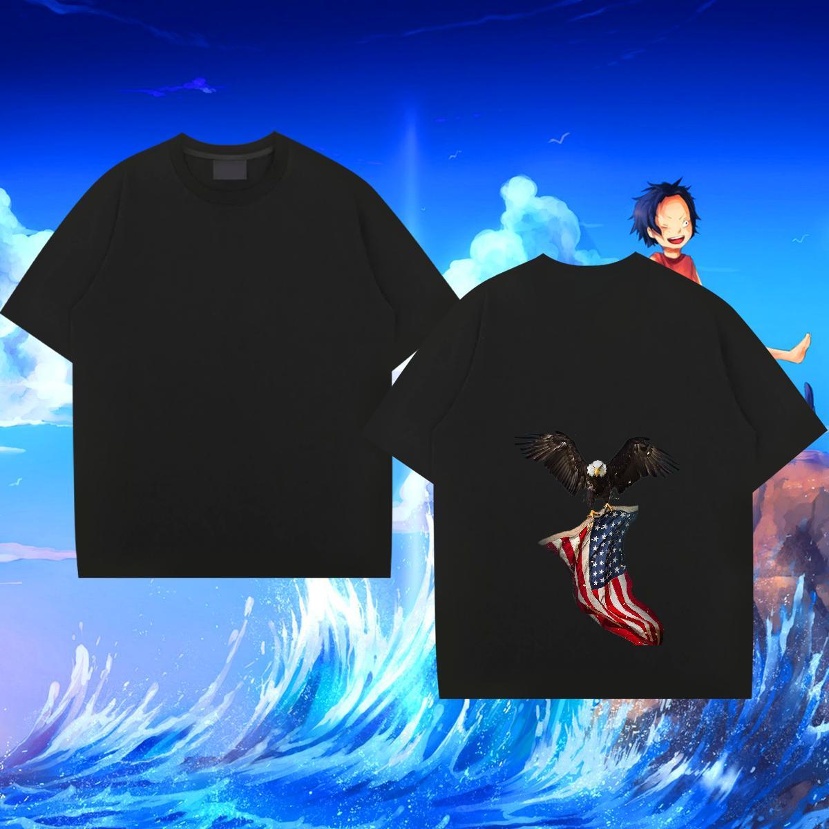Free Shipping T Shirts Men 230g Pure Cotton cool Street Tops Crew Neck Breathable Loose Mens Tshirts Oversized 3XL 4XL