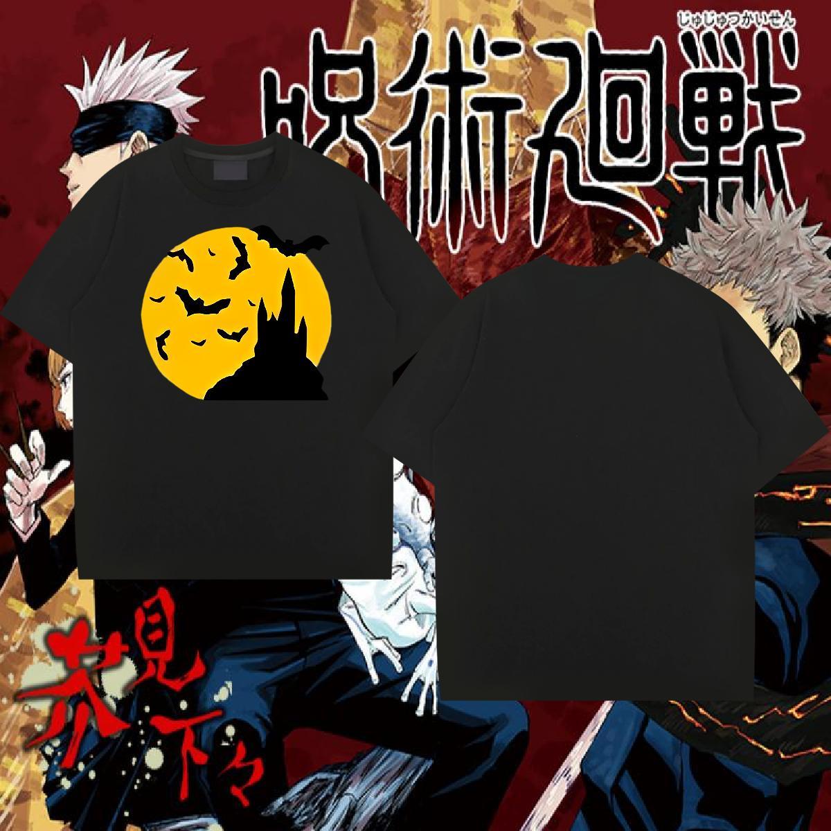Free Shipping Man T Shirts 100% Cotton 230g Anime Printing Street Clothings Breathable Crew Neck Popular Mens Tshirts Custom Print Plus Size
