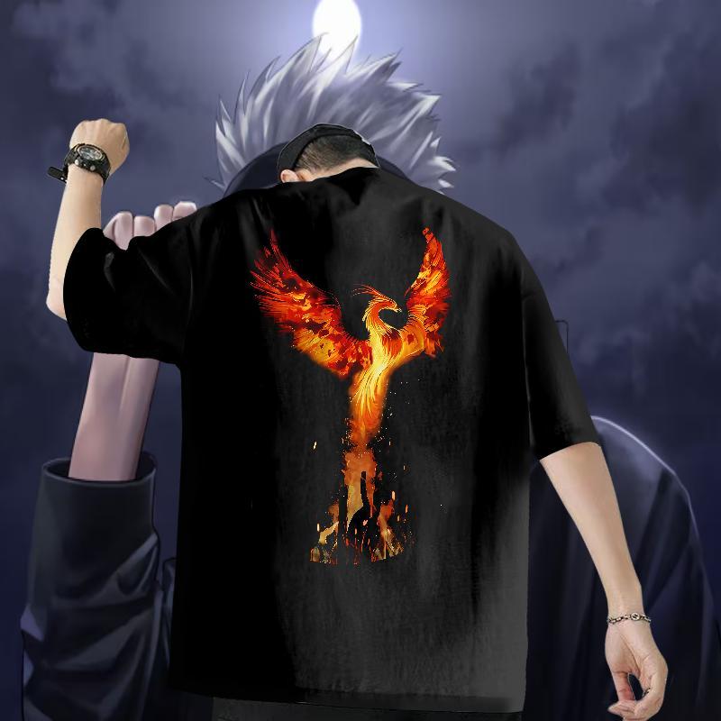Customized Mens T Shirts 230g 100% Cotton bird Hip Hop Street Clothes Breathable Short Sleeve Cool Design Mens Tshirts Plus Size Custom