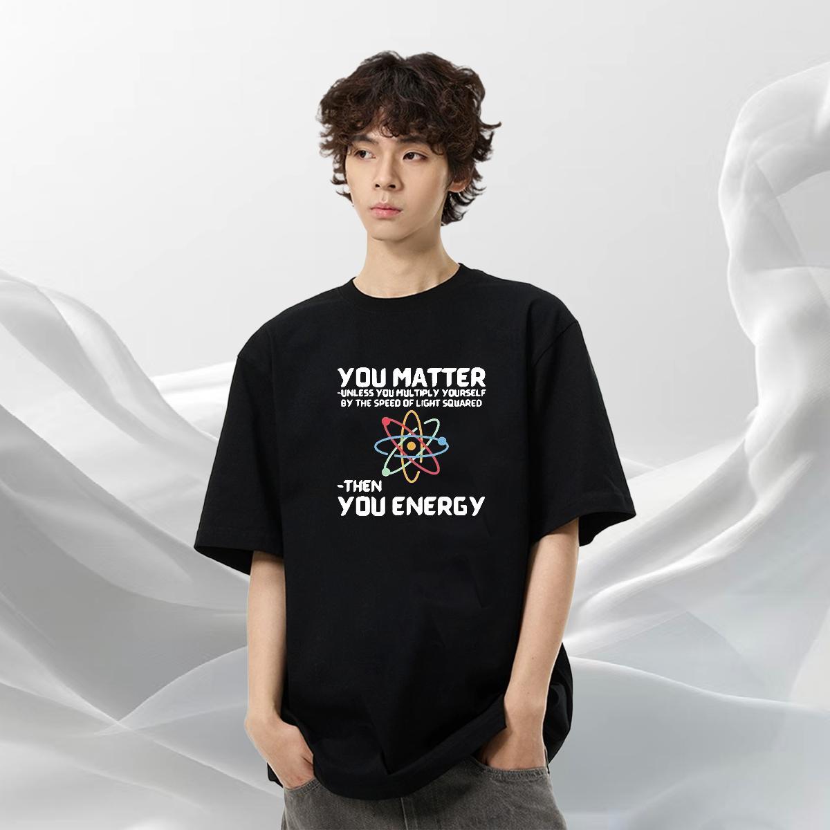 Loose Couples T Shirts 230g 100% Cotton Casual letter DIY Printed Crew Neck Breathable Wholesale Man T Shirts Polos