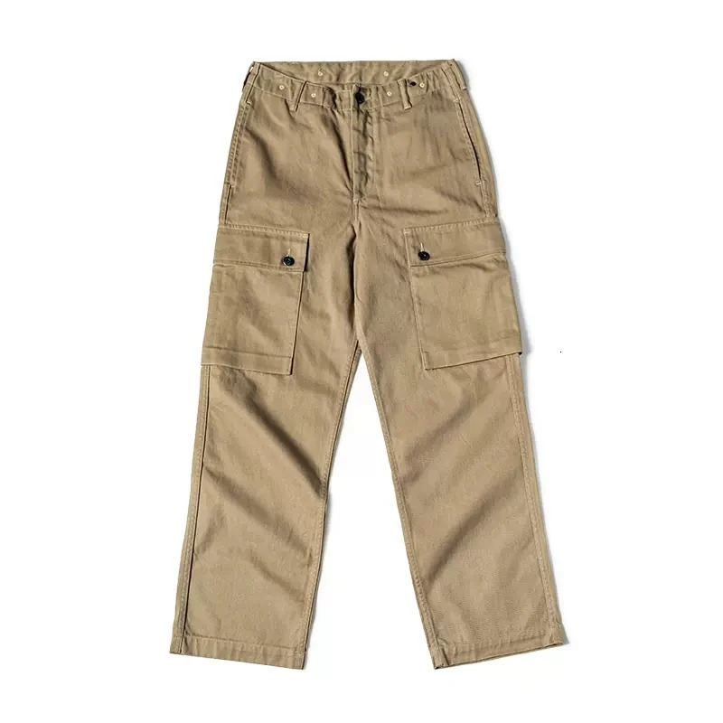 Bronson Modified P44 Fatigue Pants 13oz HBT Mens Monkey Trousers Cargo Pockets 240806