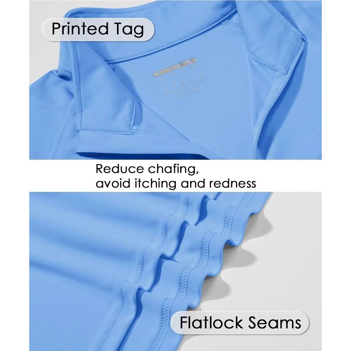 MAGCOMSEN Mens UV Protection Fishing T-shirt Lightweight Quick Dry Long Sleeve Zip Hiking Shirt Summer Casual Rash Guards UPF50 240806