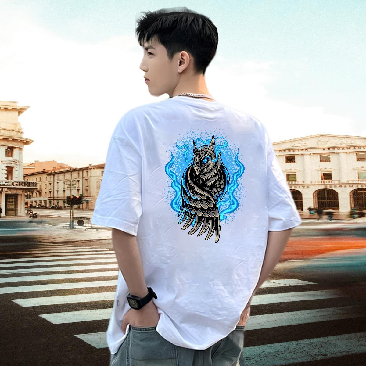 2024 New T Shirt For Man 230g Cotton cool Daily Wear Tees Shirts Breathable Soft Cool Design Men Clothes T-Shirt Asian Size
