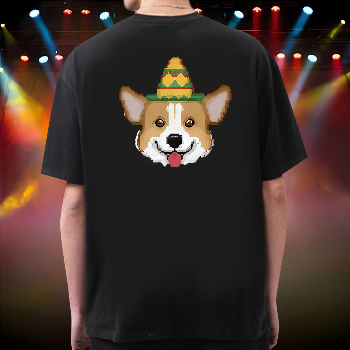Stylist T Shirts Men 100% Cotton 230g dog Casual Daily Wear Tops Shirt Breathable Unisex Men Tees Custom Anime