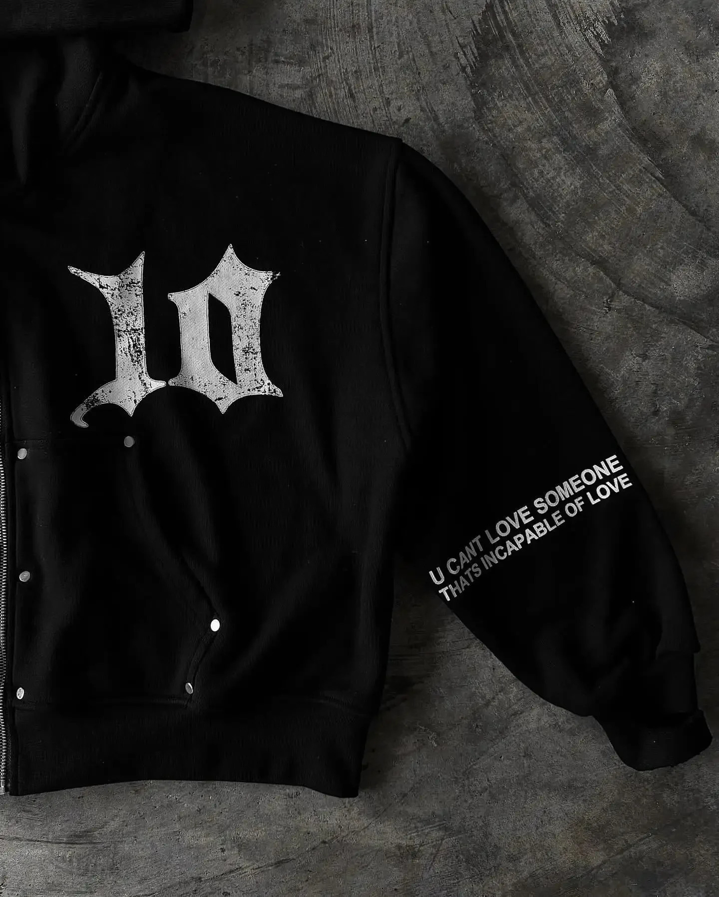 NARCISSIST Black Gothic Zip Up Hoodies Retro Hip Hop Graphic Patchwork Hoodie Y2k Men Women Punk Patch Harajuku Jacket Clothing 240806
