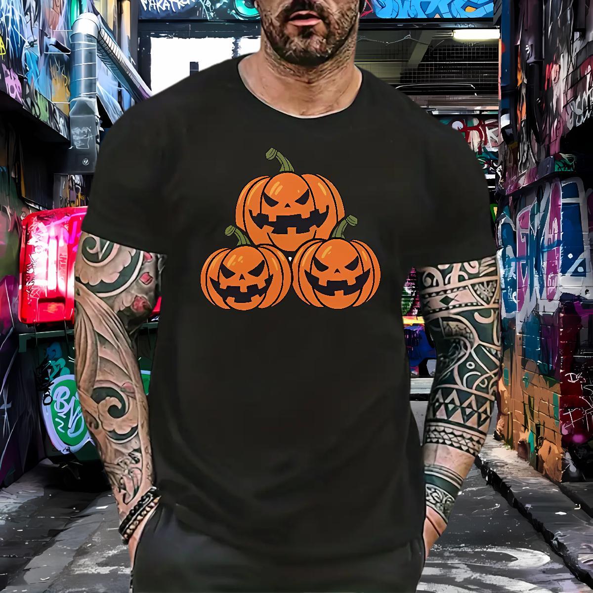 DIY Mens T Shirts 230g 100% Cotton halloween Street Top Tees Breathable Crew Neck Comfortable Men Clothes T-Shirt Custom Print Plus Size