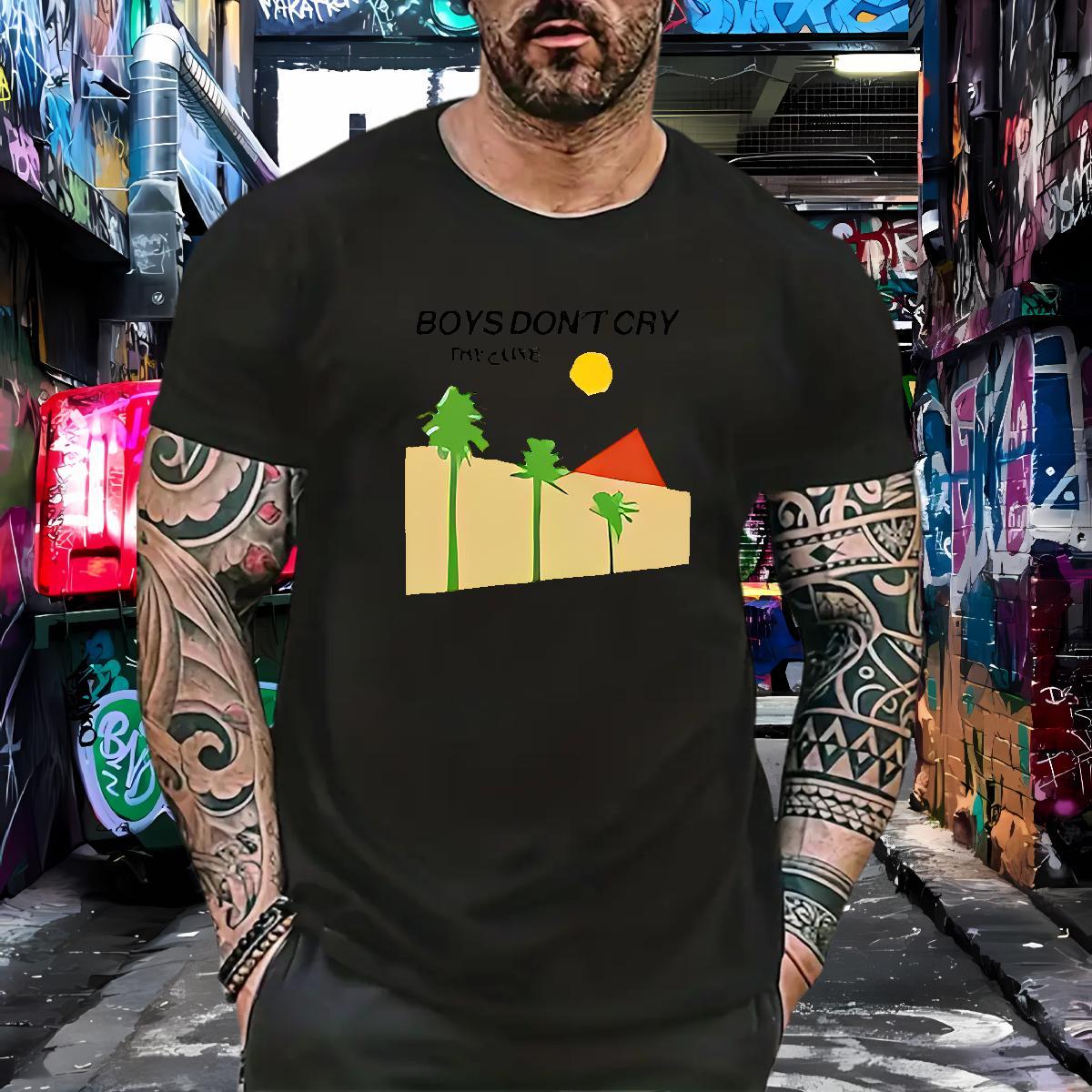 Designer Fashion T shirt 230g Pure Cotton tree Casual Beach Top Tees Crew Neck Breathable Unisex Men Tees DIY Printed