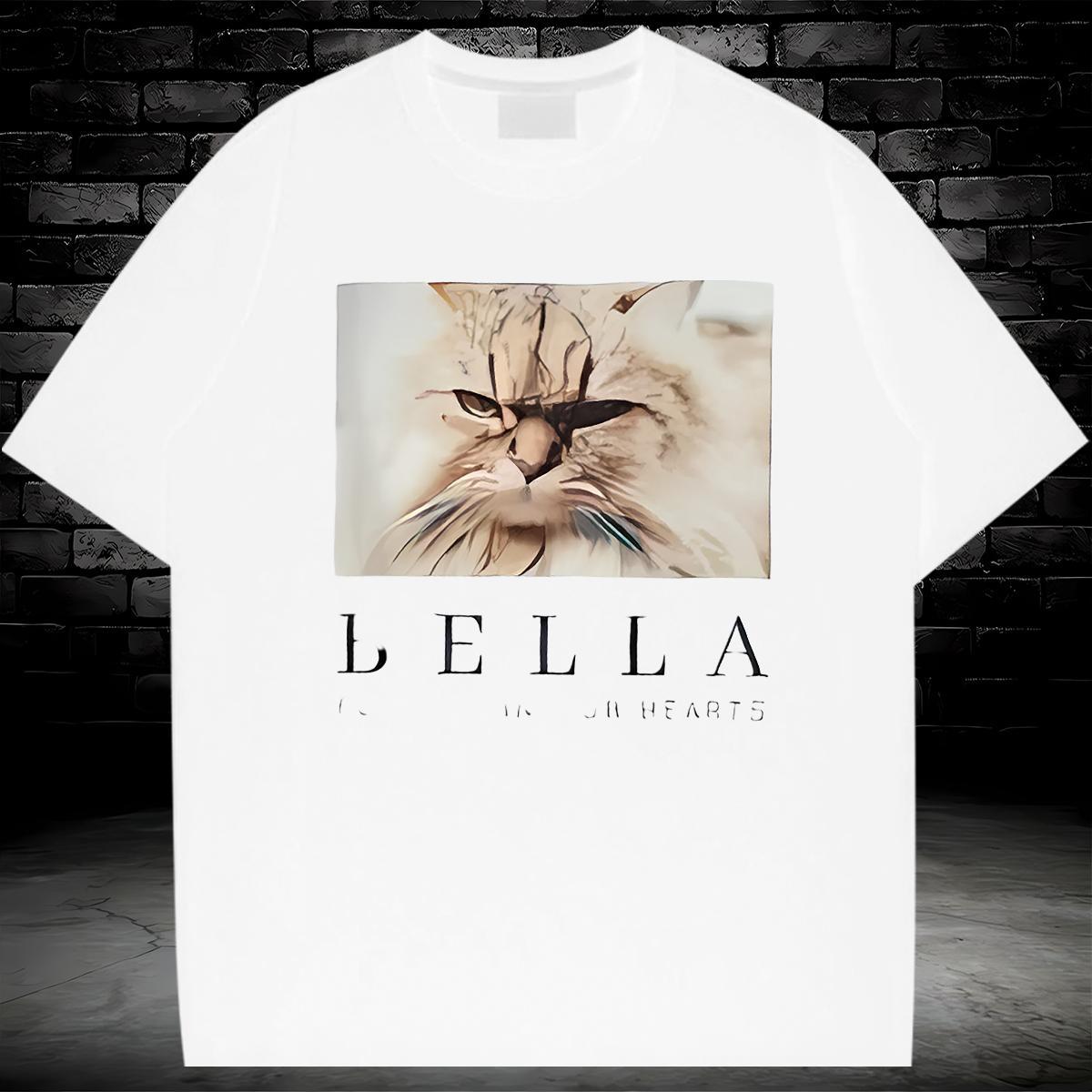 T-Shirts for Men 230g 100% Cotton cat Outdoor Breathable Short Sleeve Oversized 3XL 4XL Couples T Shirts Fashion Casual TOP Quality Tops Shirt