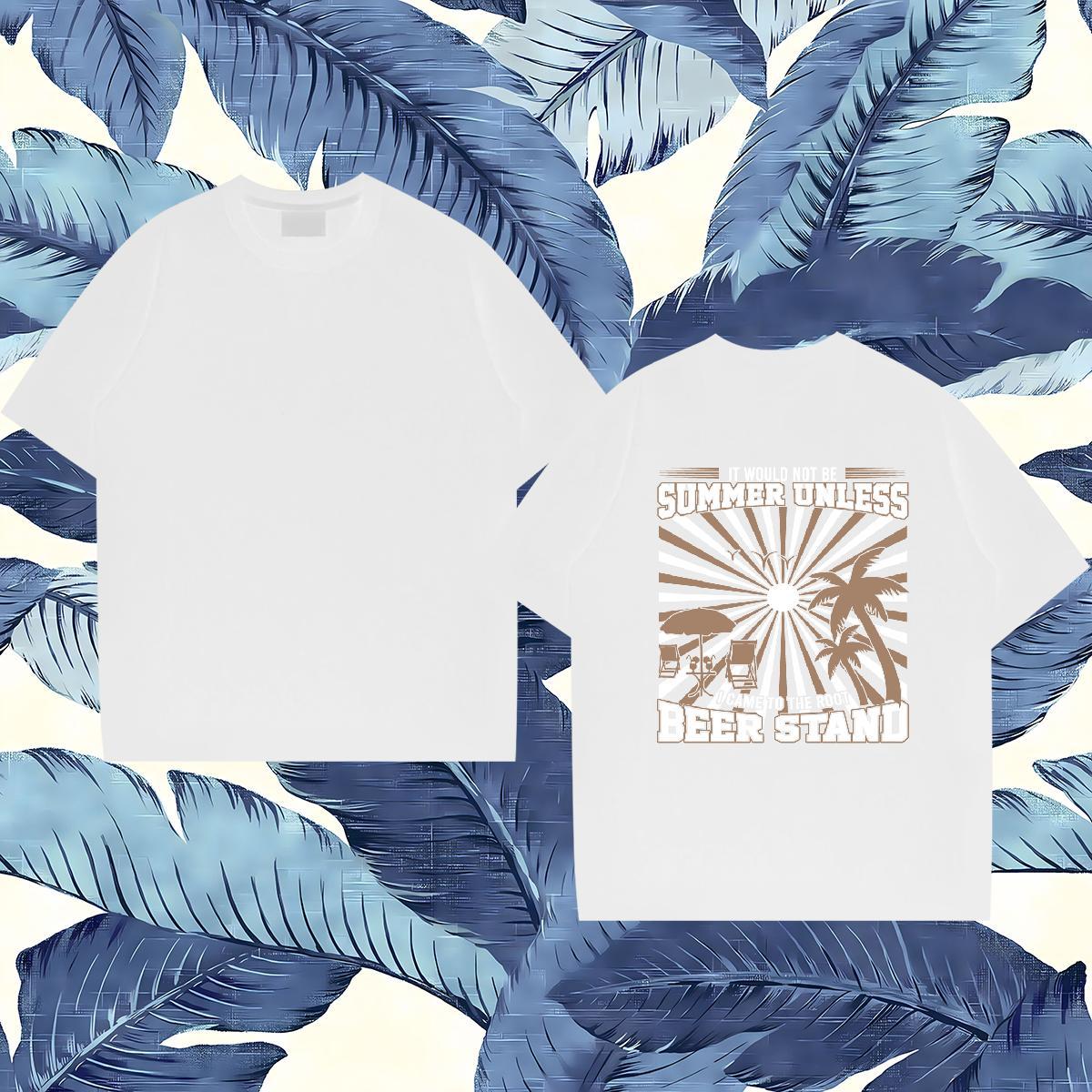 2024 Designer T shirt 100% Cotton 230g tree Sports Casual Tee Shirt Breathable Short Sleeve High Quality Mens Tshirts Anime