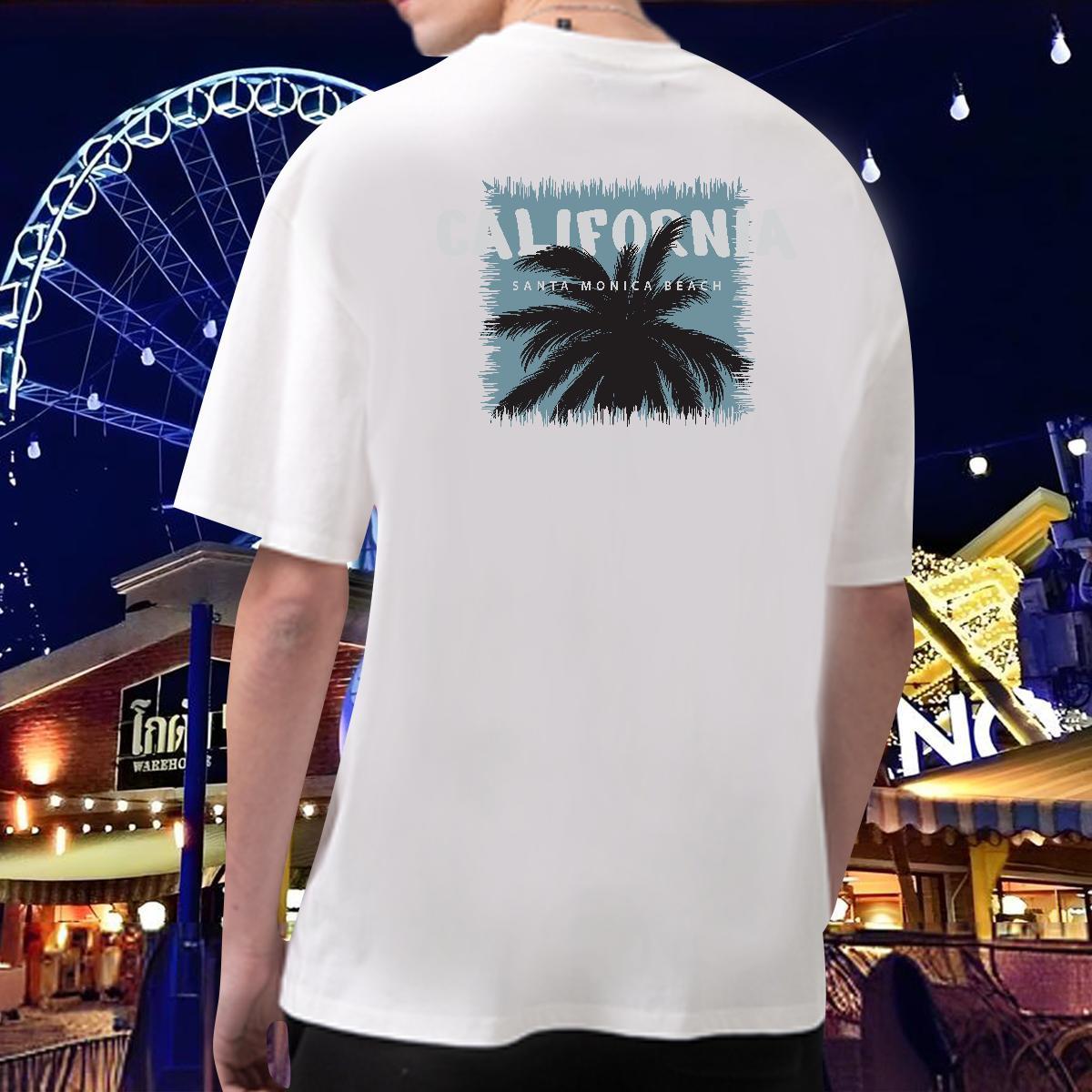 Brand Mens T Shirts 230g Pure Cotton tree Home Outdoor Clothings Breathable Crew Neck Comfortable Couples T Shirts Custom Big Size