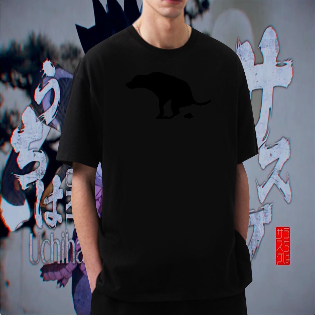 Cool Design Men Clothes T-Shirt 100% Cotton 230g Street Wear Dog Cartoon Print O-Neck Short Sleeve New Designer Men T Shirts Tops Tees