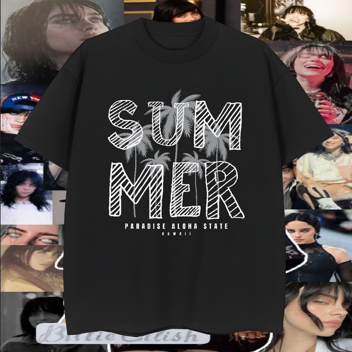 Fashion Casual T-Shirts 100% Cotton 230g tree Street wear Hip Hop Tshirts Round Neck Short Sleeve Classic Men Tops Tees Custom Print Plus Size