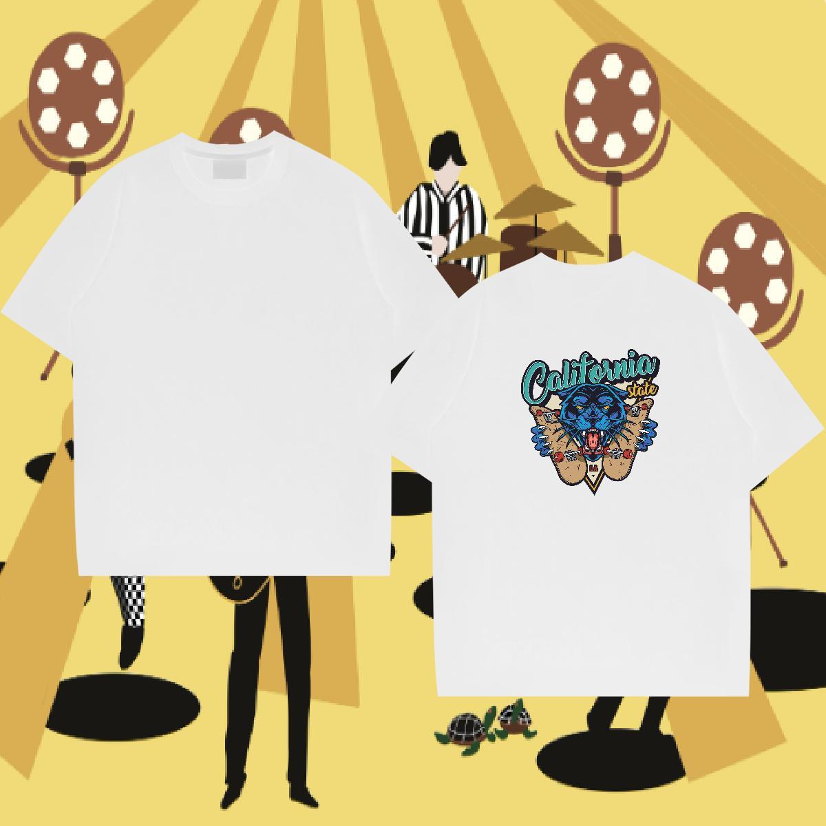 DIY Customized T shirt 230g Cotton Street wear Hip Hop Tee Shirt Pure Cotton Designer Men Clothes T-Shirt Oversized 3XL 4XL