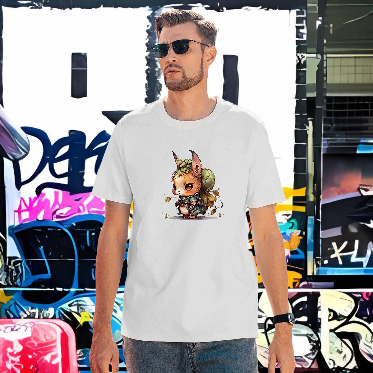 Free Shipping T-Shirts for Men 100% Cotton 230g rabbit Hip Hop Street Clothings O-Neck Short Sleeve Designer Tshirt for Man Woman Oversized 4XL