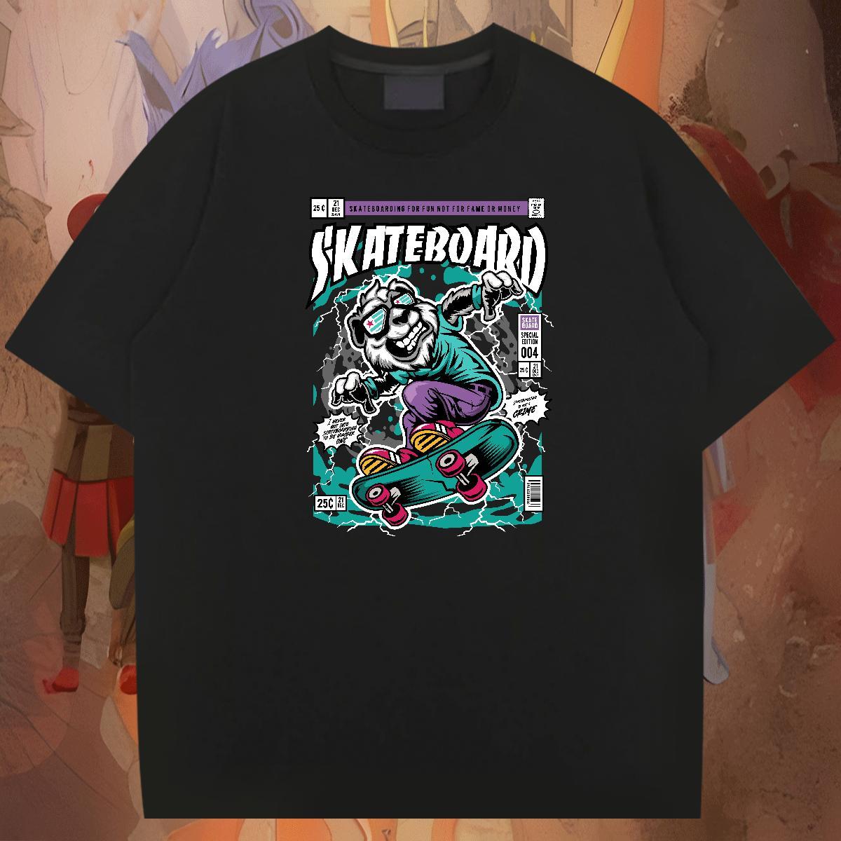 Cool Couples T Shirts 230g Pure Cotton Casual Beach bear Custom Cartoon Crew Neck Designer Mens T Shirts Tops Shirt