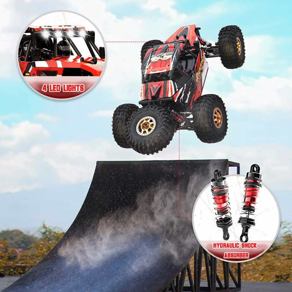 Diecast Model Cars Rlaarlo AM-D12 RTR 2.4GHz 4WD Brushless 2S/3S 1/12 RC Electric Remote Control Model Car Desert Truck Adults Childrens ToysL486