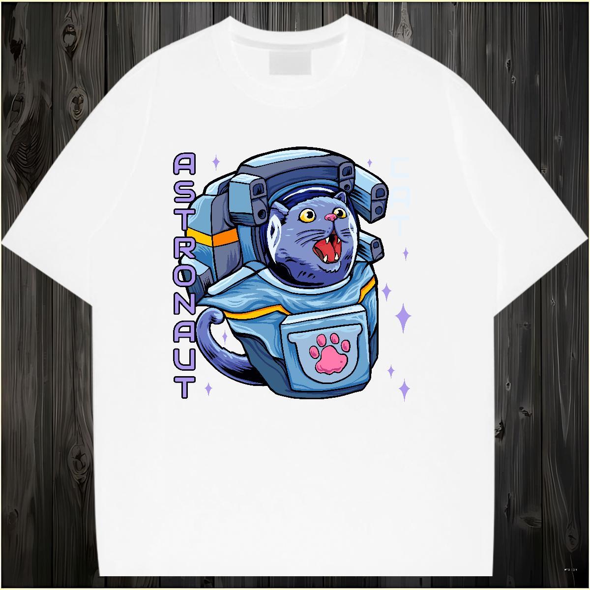 Casual New T-Shirts 230g 100% Cotton letter Daily Wear Top Tees Breathable Short Sleeve Loose Mens Tshirts DIY