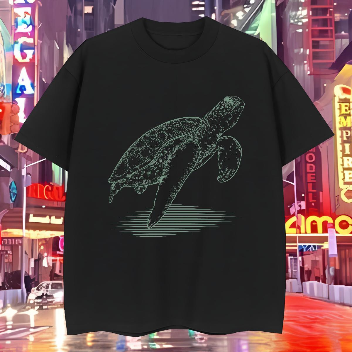 Classic T shirt 230g Cotton tortoise Casual Daily Wear Clothes Pure Cotton Comfortable Mens Tshirts Custom Printing