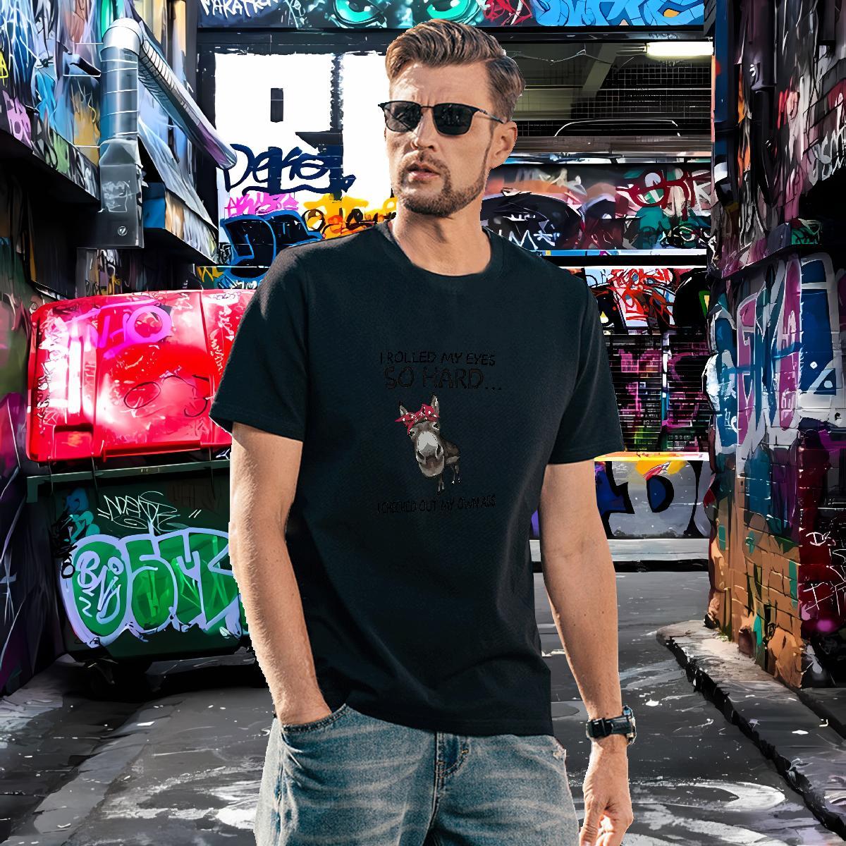 Soft Mens Tshirts 230g 100% Cotton horse T Shirt For Man Hip Hop Street Round Neck Short Sleeve Custom Anime Casual New Tops Tees