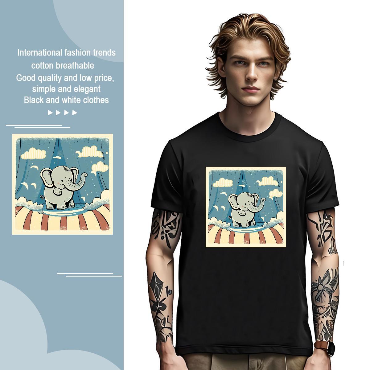 Man T Shirts 230g Pure Cotton Sport Breathable Customized Print Tshirt for Man Woman 2024 DIY Cool Design Tees Shirts