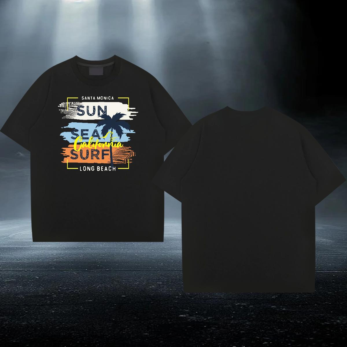 Wholesale Tshirt for Man Woman 100% Cotton 230g Daily Wear tree DIY Breathable Short Sleeve Factory Direct T-Shirts Tees