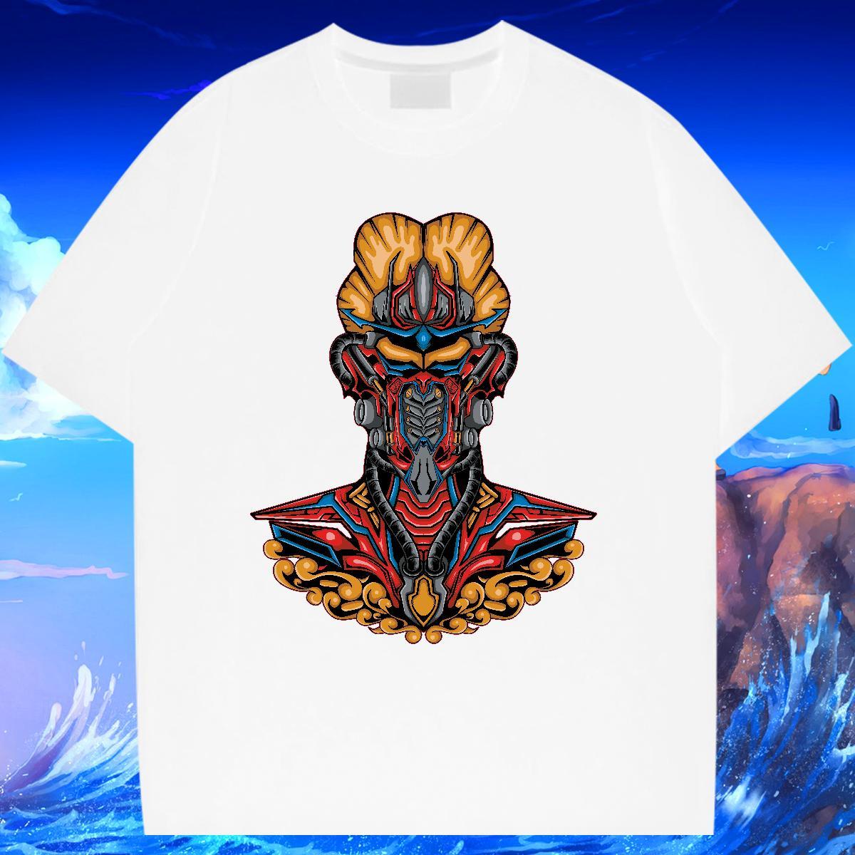 Free Shipping Men Tshirts 230g 100% Cotton Street Casual ET Cartoon Print Short Sleeve O-Neck DIY Customized Man T Shirts Wear