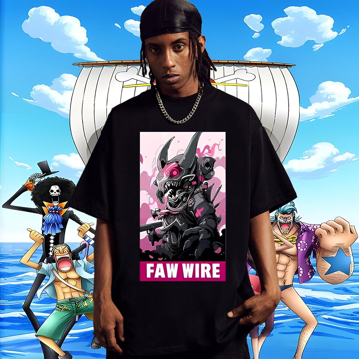 Comfortable Men Tees 100% Cotton 230g Anime Printing Street robot White Plus Size Breathable Short Sleeve Factory Direct Mens T Shirts Tee Shirt