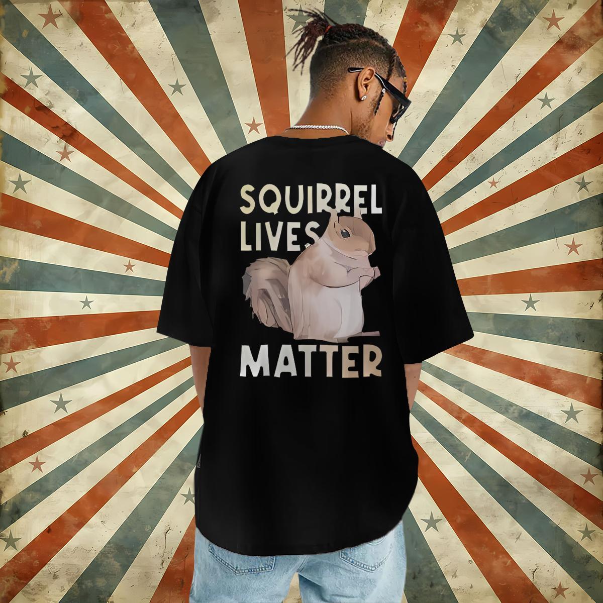 2024 New T-Shirts for Men 230g Pure Cotton squirrel Outdoor Polos O-Neck Short Sleeve Wholesale Mens Tshirts Custom Anime