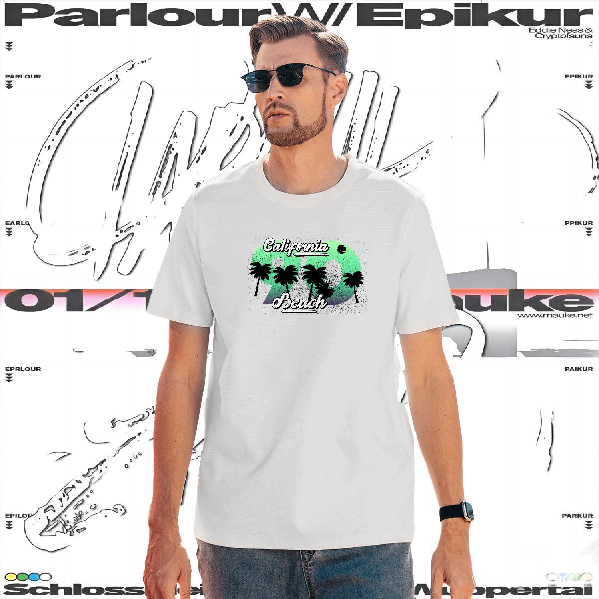 T Shirt For Man 230g Cotton tree Casual Daily Wear Crew Neck Breathable Asian Size Men Tees Customized Loose Fit Tshirts