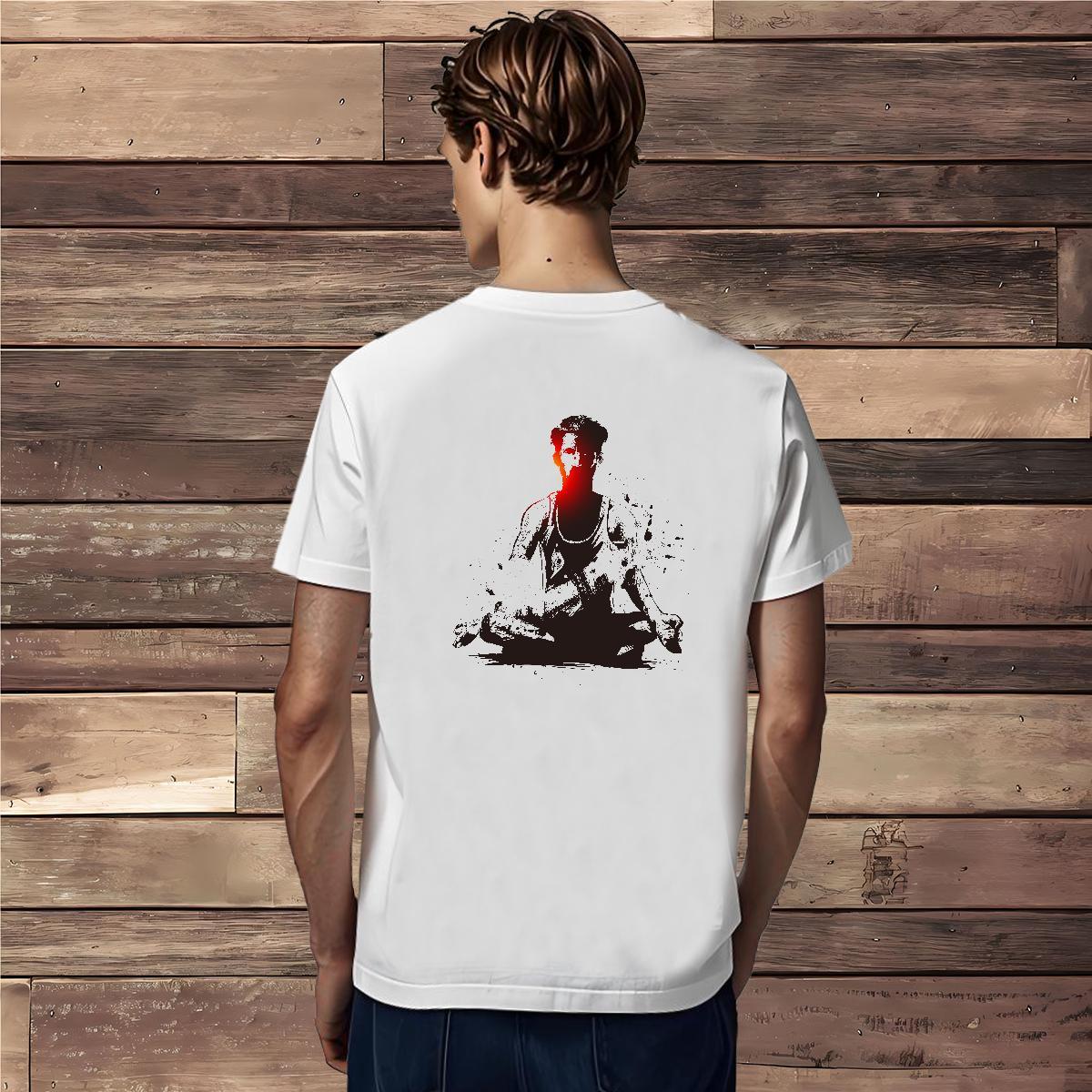 T shirt 230g Pure Cotton portrait Spring Summer Breathable Crew Neck Anime Couples T Shirts Free Shipping Classic Tops Shirt