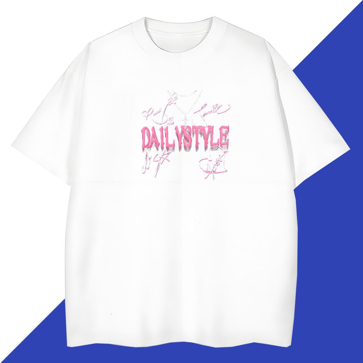 Classic Couples T Shirts 230g 100% Cotton Street wear Hip Hop letter Skull Breathable Crew Neck Brand T-Shirts for Men Tshirts