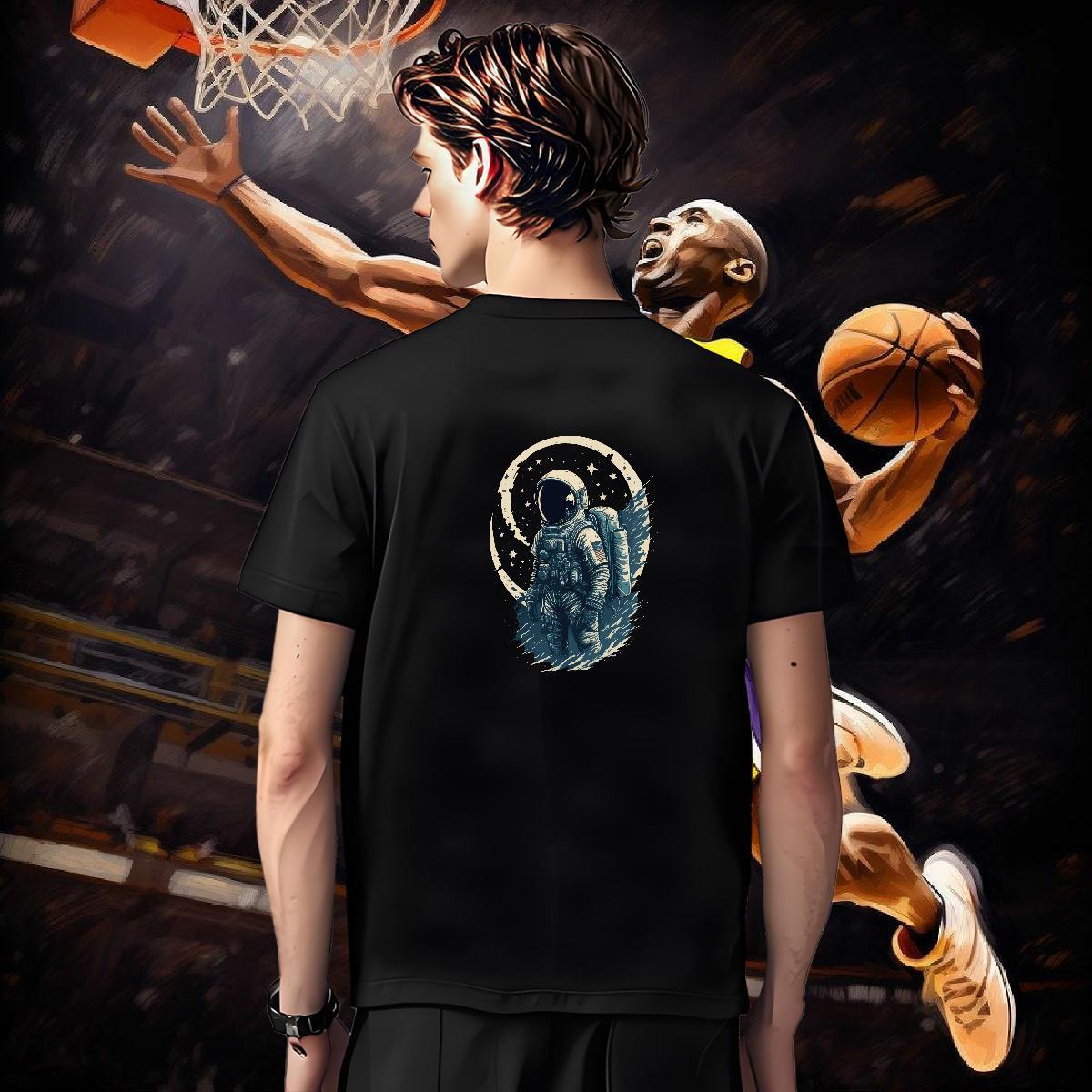 T-Shirts 230g Pure Cotton universe Outdoor Round Neck Short Sleeve Custom Printing Men Clothes T-Shirt Classic Casual TOP Quality Top Tees