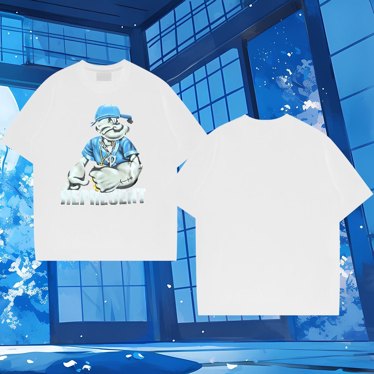 Designer Mens T Shirts 230g Cotton rabbit Outdoor Tops Breathable Short Sleeve Brand Mens Tshirts Plus Size Cartoon