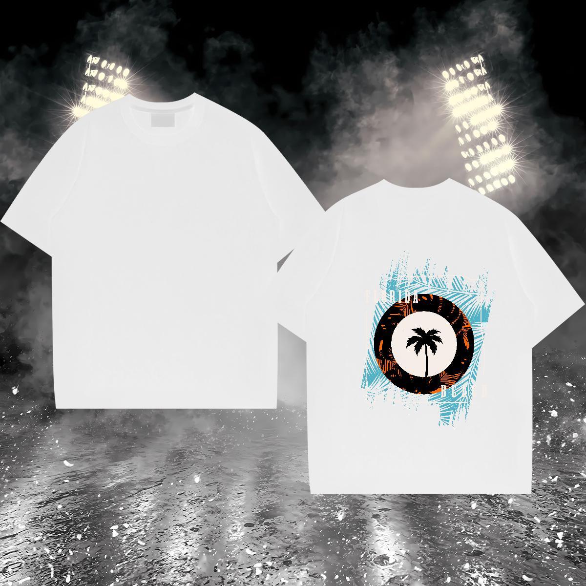 Fashion T-Shirts 230g Cotton tree Street wear Hip Hop Tops Breathable Crew Neck Soft Men Tshirts Custom Print Plus Size