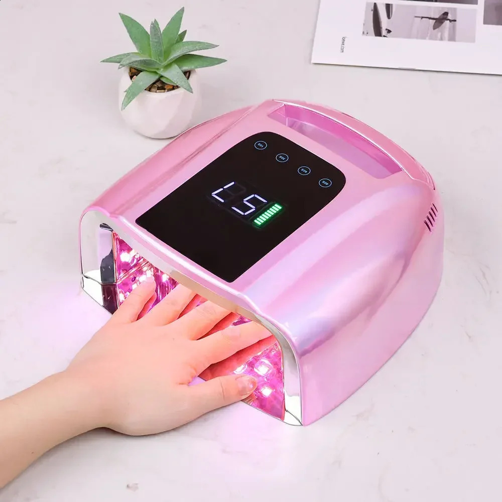 2024 Professional Rechargeable 96W UV LED Portable Cordless UV Light for Nail Lamp Machine 240729