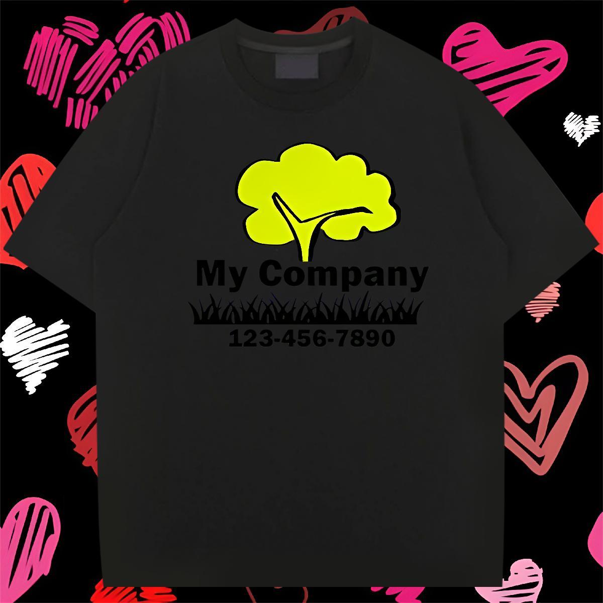2024 Designer Man T Shirts 230g Pure Cotton tree Street Casual Tops O Neck Short Sleeves Cool Tshirts Cartoon Print